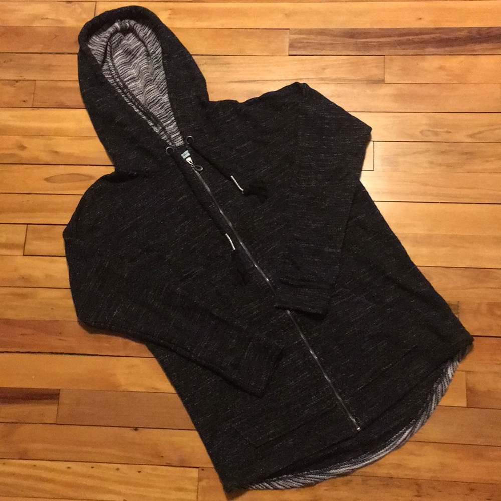Black and gray hoodie